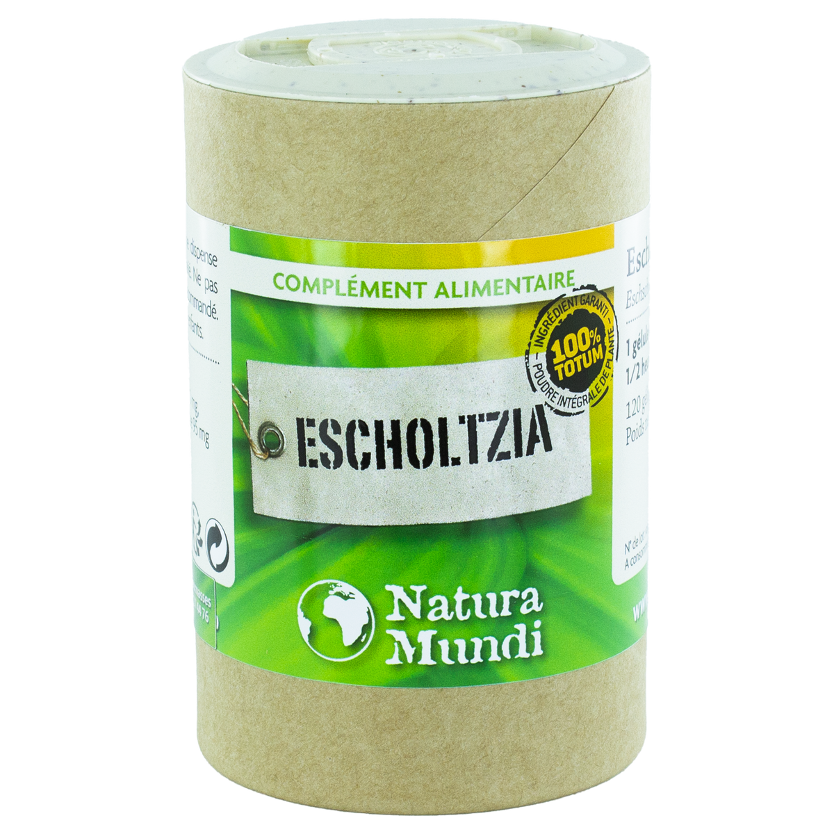 Escholtzia Natura Mundi, pilulier de 120 gélules, complément alimentaire