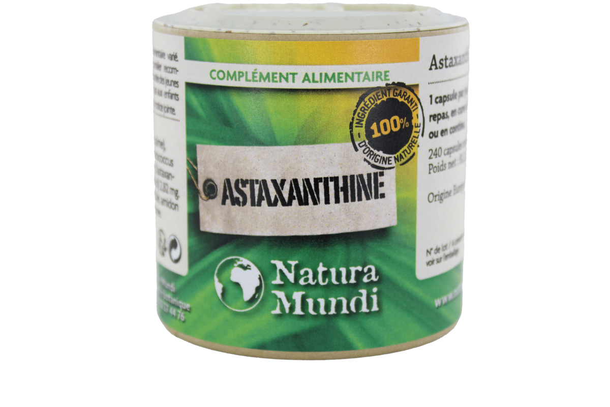 Astaxanthine Natura Mundi, pilulier de 240 capsules molles végétales