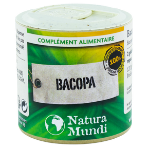 Bacopa Natura Mundi, pilulier de 120 gélules, complément alimentaire
