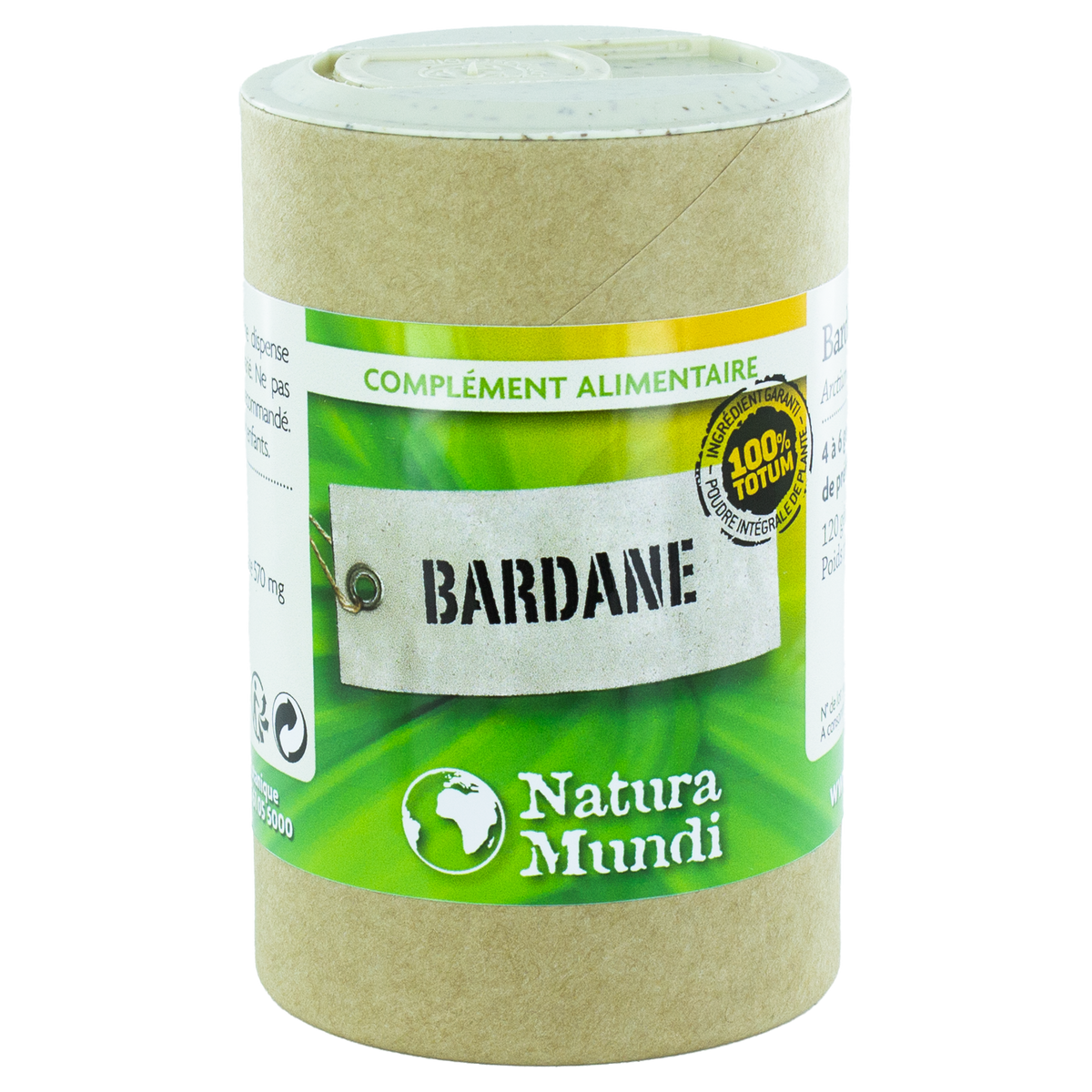 Bardane Natura Mundi, pilulier de 120 gélules, complément alimentaire