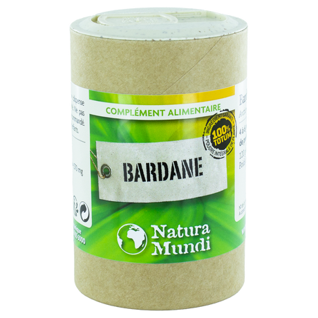 Bardane Natura Mundi, pilulier de 120 gélules, complément alimentaire