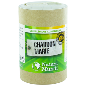 Chardon Marie graine (totum) Natura Mundi, pilulier de 120 gélules, complément alimentaire