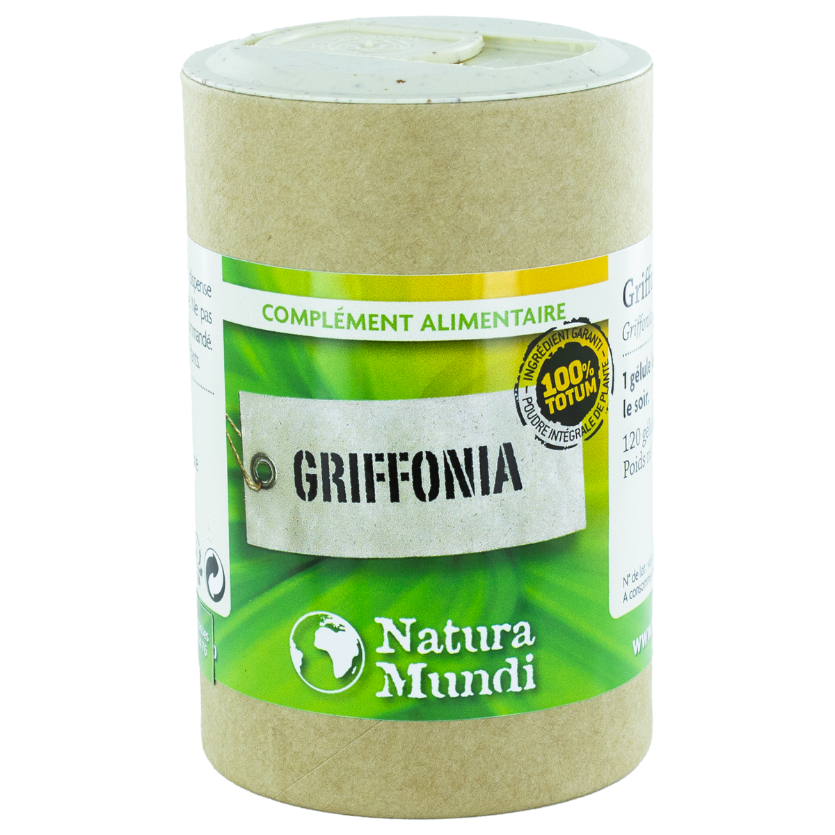 Griffonia Natura Mundi, pilulier de 120 gélules, complément alimentaire