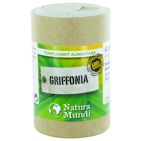 Griffonia Natura Mundi, pilulier de 120 gélules, complément alimentaire