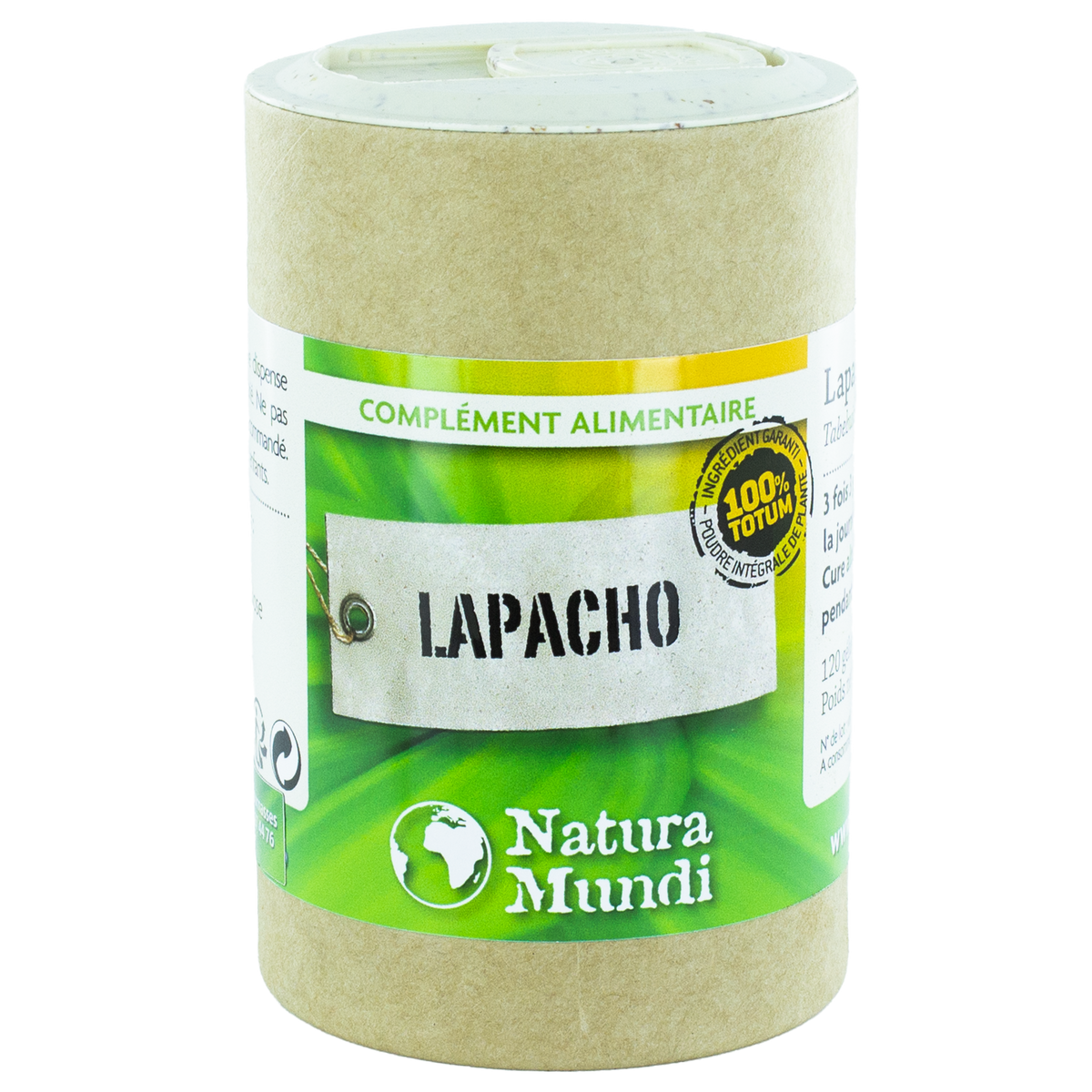 Lapacho Natura Mundi, pilulier de 120 gélules, complément alimentaire