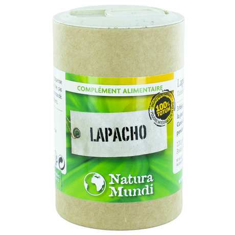 Lapacho Natura Mundi, pilulier de 120 gélules, complément alimentaire