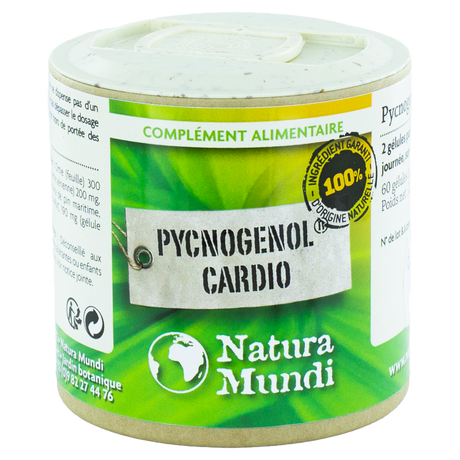 Pycnogenol® Cardio Natura Mundi, pilulier de 60 gélules, complément alimentaire