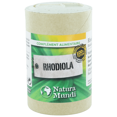 Rhodiola totum Natura Mundi, pilulier de 120 gélules, complément alimentaire