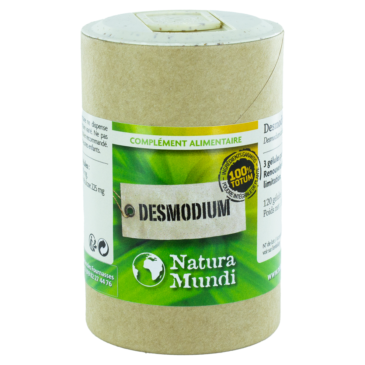 Desmodium (totum) Natura Mundi, pilulier de 120 gélules, complément alimentaire