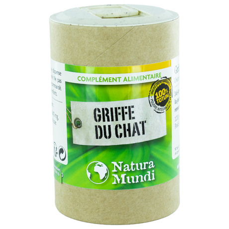Griffe du chat Natura Mundi, pilulier de 120 gélules, complément alimentaire