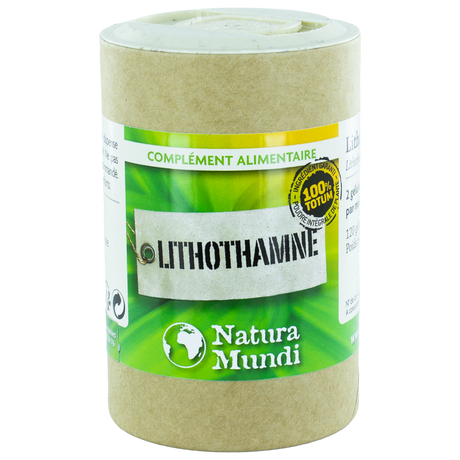 Lithothamne Natura Mundi, pilulier de 120 gélules, complément alimentaire