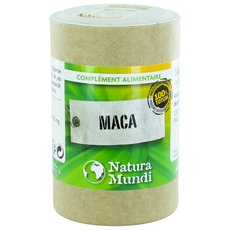 Maca Natura Mundi, pilulier de 120 gélules, complément alimentaire