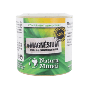 Magnésium marin Natura Mundi, pilulier de 60 gélules, complément alimentaire