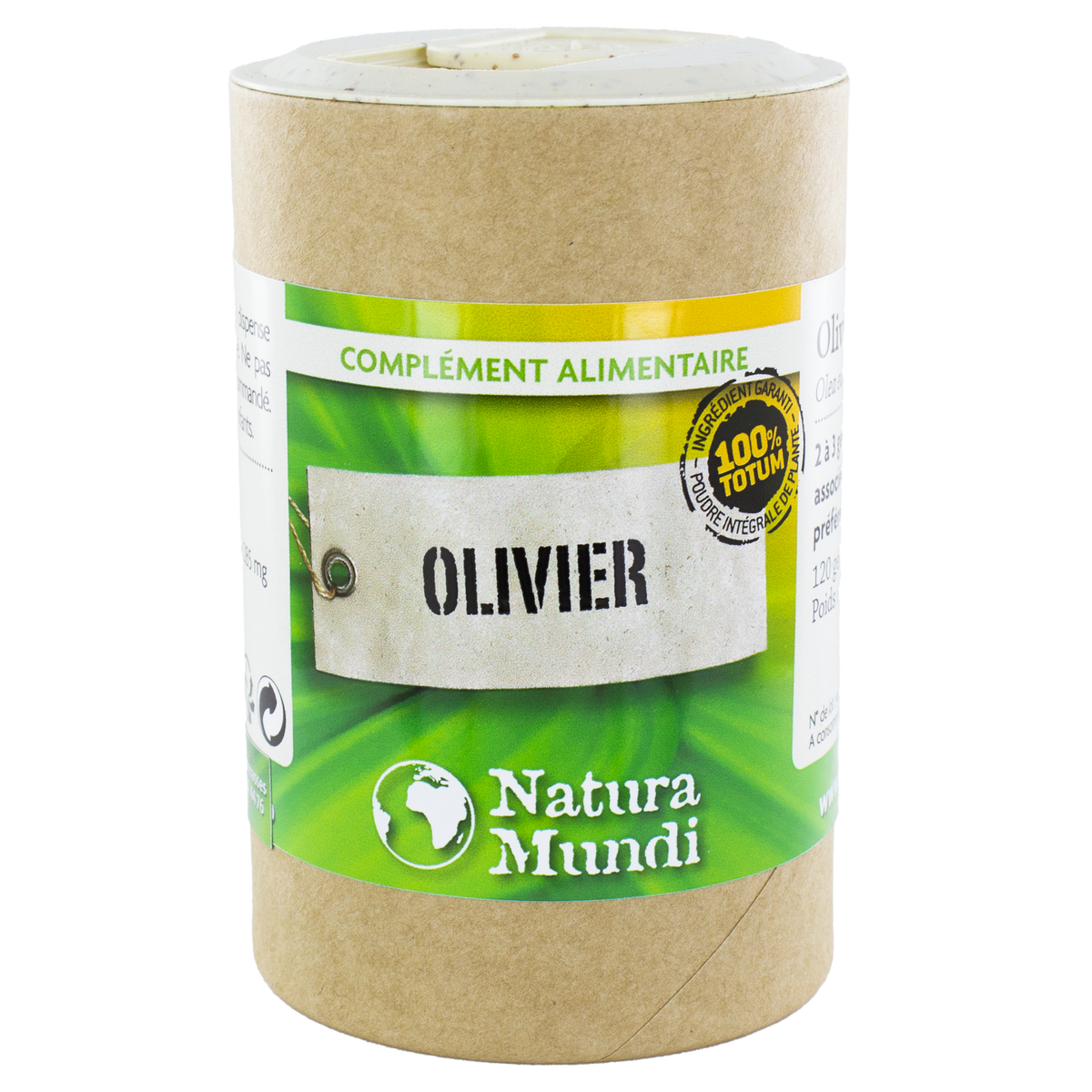Olivier Natura Mundi, pilulier de 120 gélules, complément alimentaire