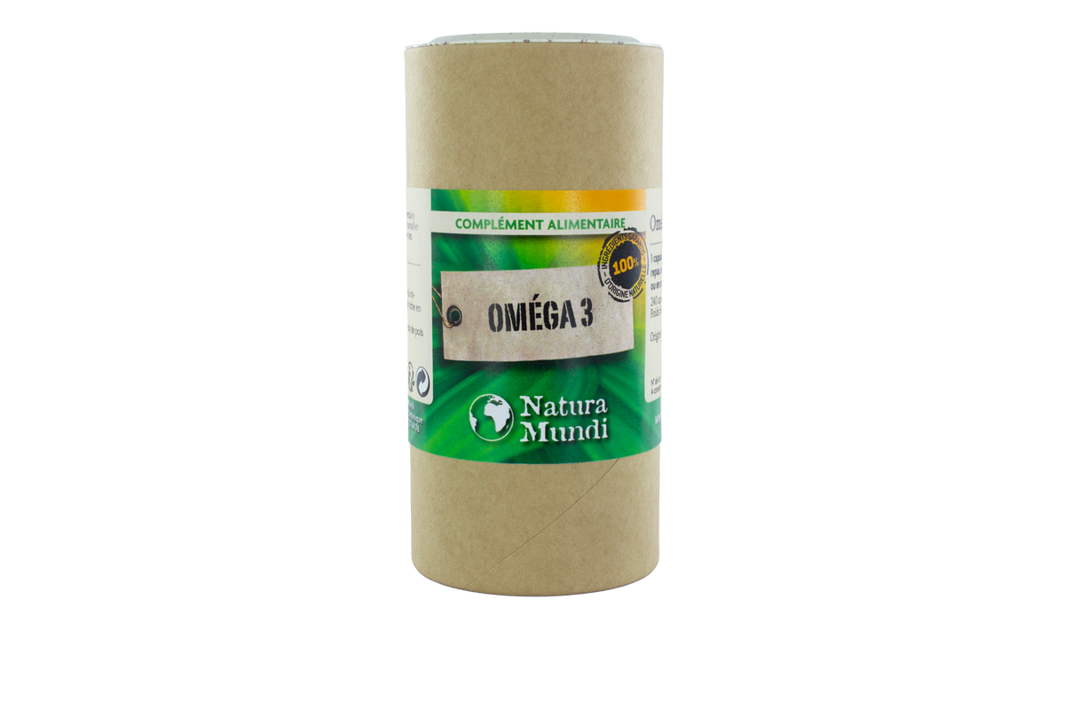 Oméga 3 Natura Mundi, pilulier de 240 capsules