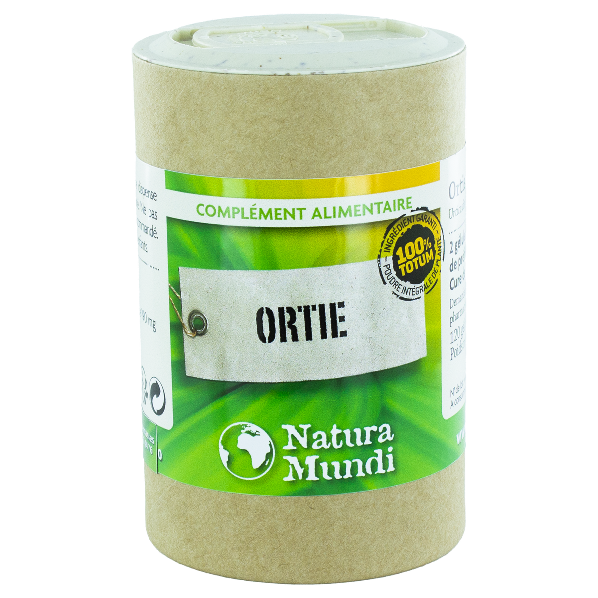 Ortie Natura Mundi, pilulier de 120 gélules, complément alimentaire