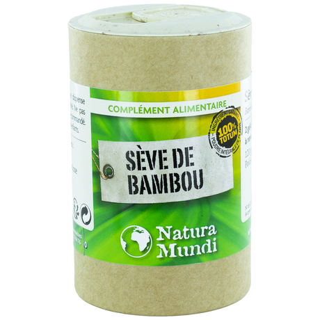 Sève de bambou Natura Mundi, pilulier de 120 gélules, complément alimentaire