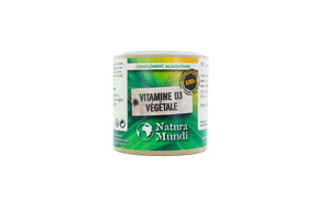 Vitamine D3 végétale Natura Mundi, pilulier de 120 capsules