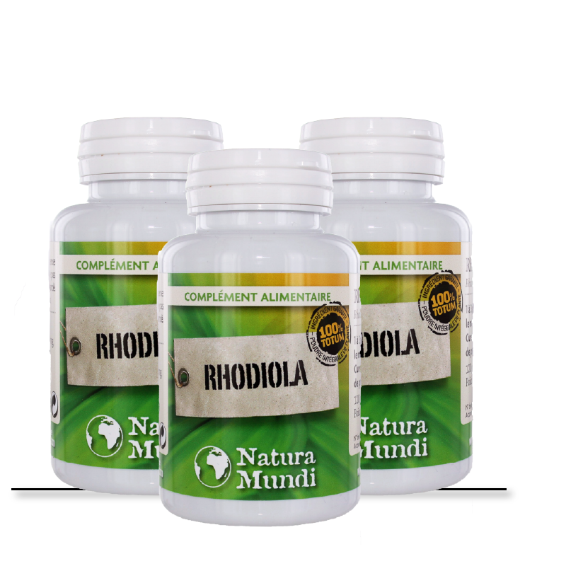 Lot de 3 Rhodiola 120 gélules - Herboristerie en ligne - Natura Mundi